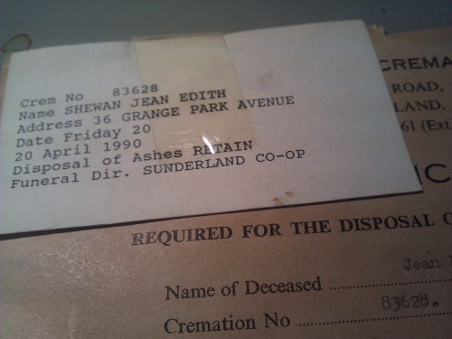 crem paperwork