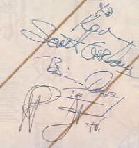 Band Autographs