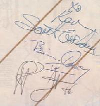 Band Autographs