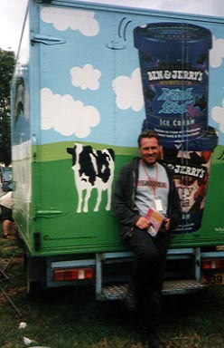 Me and two ice creams named after two of the best bands in the world!
