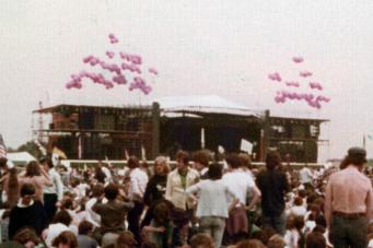 The festival site and stage