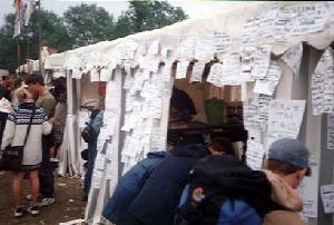 Pyramid info decorated by the audience
