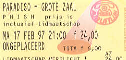 Ticket from amsterdam
