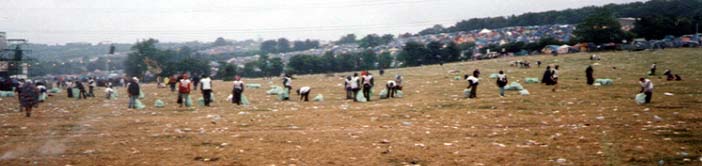 Someone has got to pick up the rubbish!