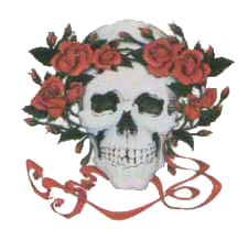 skull and roses.