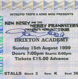 Autographed ticket