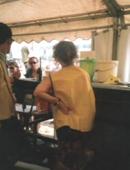 Val working hard at Pyramid Info